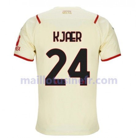 Maillot de Foot AC Milan Simon Kjaer 24 Extérieur 2021-22